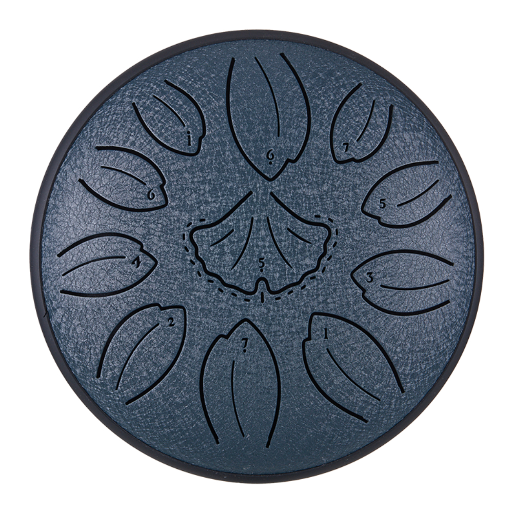 HLURU TWGG11-6 NAVY BLUE - Golden Ginkgobiloba Series 11 Notalı 6" C Majör Navy Blue Tongue Drum